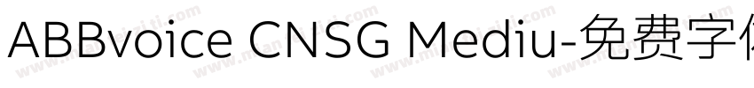 ABBvoice CNSG Mediu字体转换